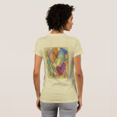 Rainbow Loss Hearts Art Custom T-Shirt (Dos entier)