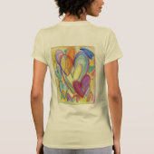 Rainbow Loss Hearts Art Custom T-Shirt (Dos)