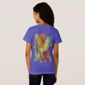 Rainbow Loss Hearts Art Custom TShirt (Dos entier)