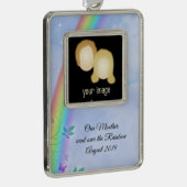 Rainbow Loss-Ornament Verzilverd Kader Ornament (Rechts)