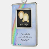 Rainbow Loss-Ornament Verzilverd Kader Ornament (Links)