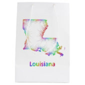 Rainbow Louisiana-kaart Medium Cadeauzakje (Achterkant)