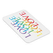 RAINBOW LOVE 3x4 Magnet flexible (Côté Droit)