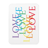 RAINBOW LOVE 3x4 Magnet flexible (Vertical)