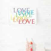 RAINBOW LOVE Banner 2.5'x4' (Insitu)