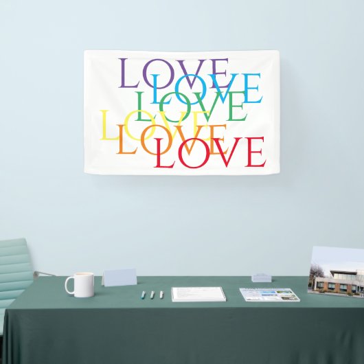 RAINBOW LOVE Banner 2.5'x4' (Beurs)
