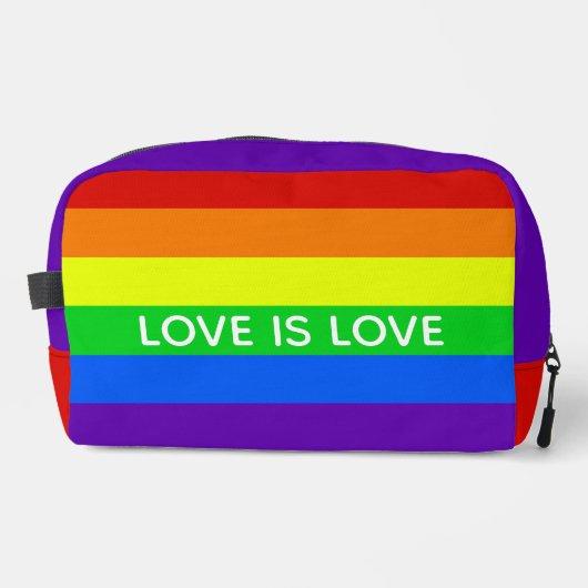 Rainbow Love beroemd gemaakt door Love Gay Pride Toilettasje (Voorkant)