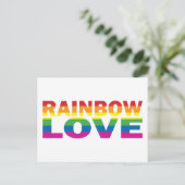 RAINBOW-LOVE BRIEFKAART (Staand voorkant)