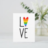 Rainbow Love Briefkaart (Staand voorkant)