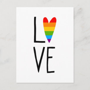 Rainbow Love Briefkaart