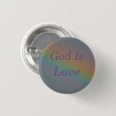 Rainbow Love Button (Voorkant /achterkant)