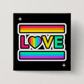 Rainbow Love Button (Voorkant)