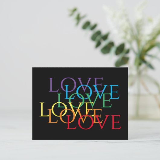 RAINBOW LOVE Carte postale II (Debout devant)