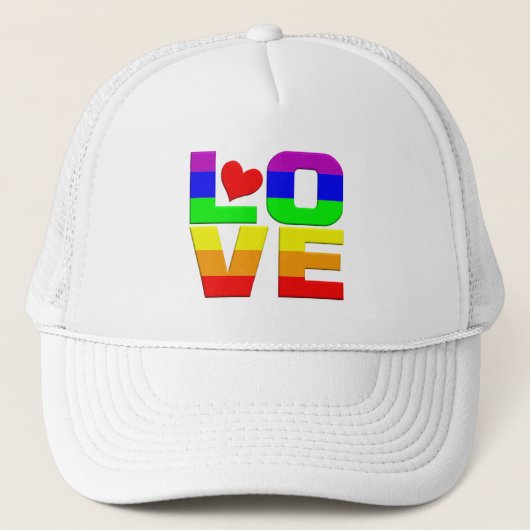 Rainbow Love casquette (Devant)