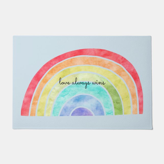 Rainbow Love Deurmat (Voorkant)
