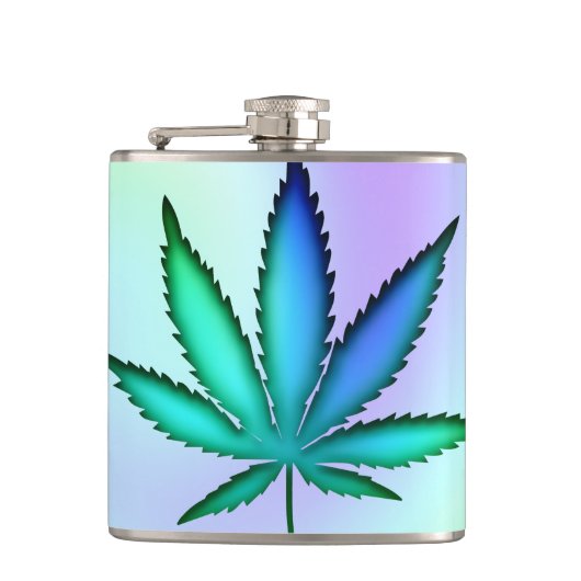 Rainbow Love Flask Heupfles (Voorkant)