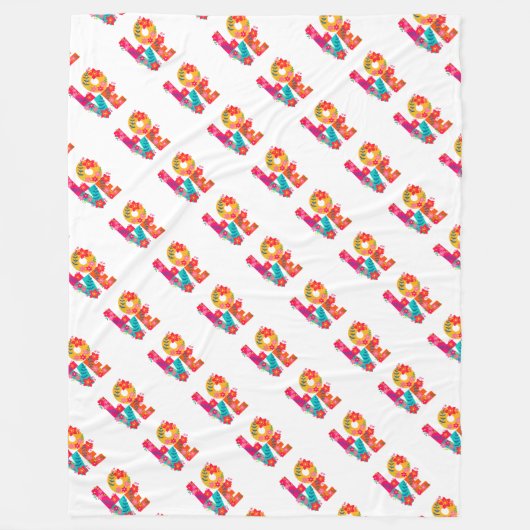 Rainbow Love Fleece Deken (Voorkant)