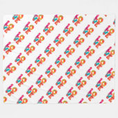 Rainbow Love Fleece Deken (Voorkant (Horizontaal))