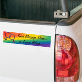 Rainbow Love Gift, Bumpersticker van de Gay Pride (Op Truck)