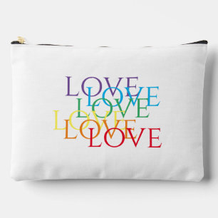 RAINBOW LOVE Grand sac de poche d'accessoires