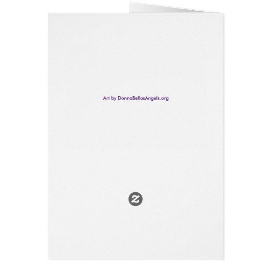 Rainbow Love Hearts Art Greeting Card (Dos)