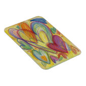 Rainbow Love Hearts Inspirational Fridge Magnet (Côté Droit)