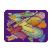 Rainbow Love Hearts Inspirational Fridge Magnets (Horizontal)