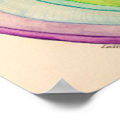 Rainbow Love Hearts Peinture Art Poster Prints (Coin)