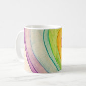 Rainbow Love Hearve Art Coffee Mug Cup (Devant gauche)