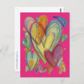 Rainbow Love Hecht Custom Art Briefkaarten (Voorkant / Achterkant)