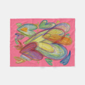Rainbow Love Hecht Soft Fleece Thlanket Blanket (Voorkant (Horizontaal))