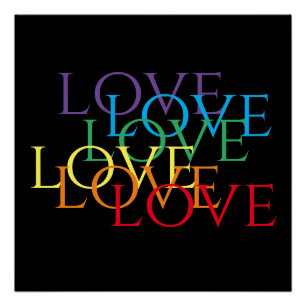 RAINBOW LOVE II 20x20 Poster Perfect Poster