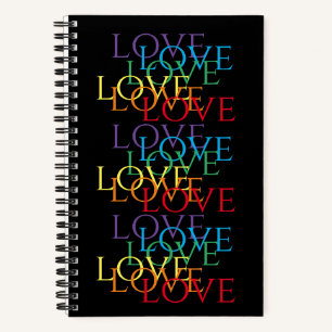 RAINBOW LOVE II 5.5x8.5 Carnet spiral