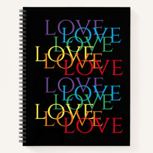 RAINBOW LOVE II 8,5x11 Carnet spiral