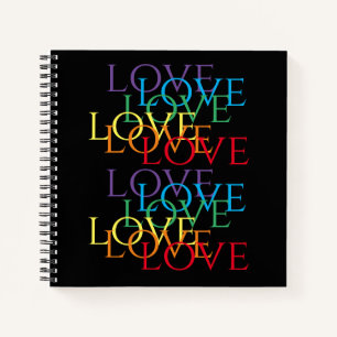 RAINBOW LOVE II 8,5x8,5 Carnet spiral
