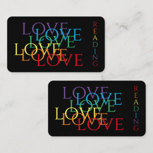 RAINBOW LOVE II Bladwijzer - 3.5x2 Kaart Notitiekaartje