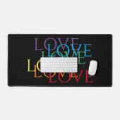 RAINBOW LOVE II Office Studio Desk Mat (Clavier et souris)
