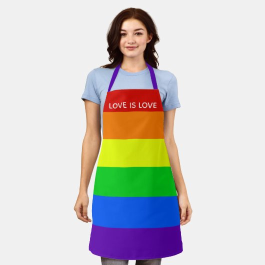 Rainbow Love is Love Gay Pride LGBTQ Beauful Schort (Gedragen)