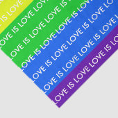 Rainbow Love is Love Gay Pride LGBTQ Beauful Tissuepapier (Detail)