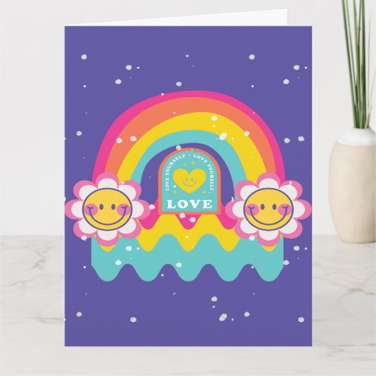 Rainbow Love jezelf Kaart (Voorkant)