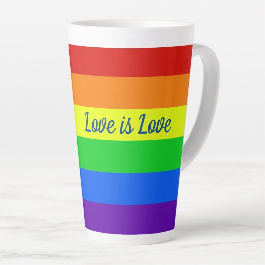 Rainbow Love Latte Mok (Rechterhoek)