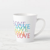 RAINBOW LOVE Latte Mok (Rechts)