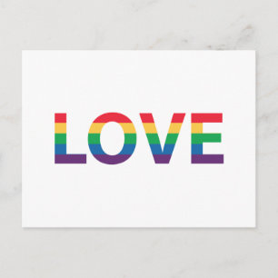 Rainbow Love Letters Briefkaart