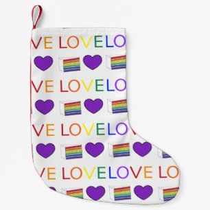 Rainbow Love LGBT Pride Wedding Cake Heart LGBTQ Kleine Kerstsok