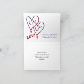 Rainbow Love Lijst Trouwfoto Bedankkaart (Binnen)