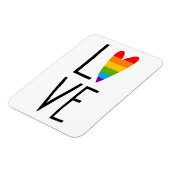 Rainbow Love Magneet (Linkerzijde)
