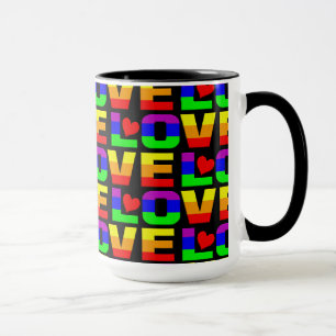 Rainbow Love mok - kies stijl en kleur