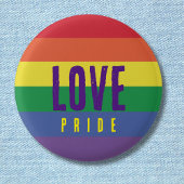 Rainbow Love Pride Ronde Button 3,2 Cm