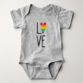 Rainbow Love Romper (Voorkant)
