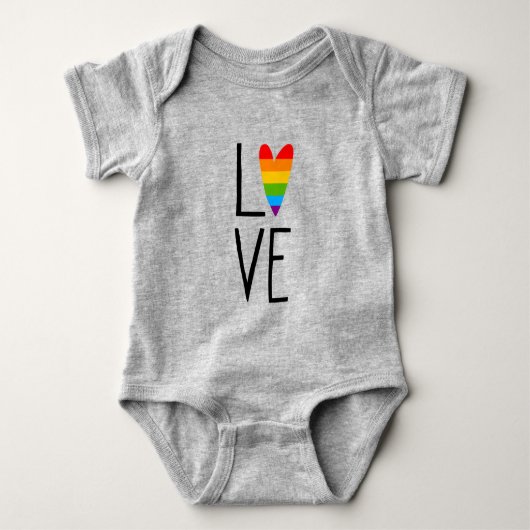 Rainbow Love Romper (Voorkant)